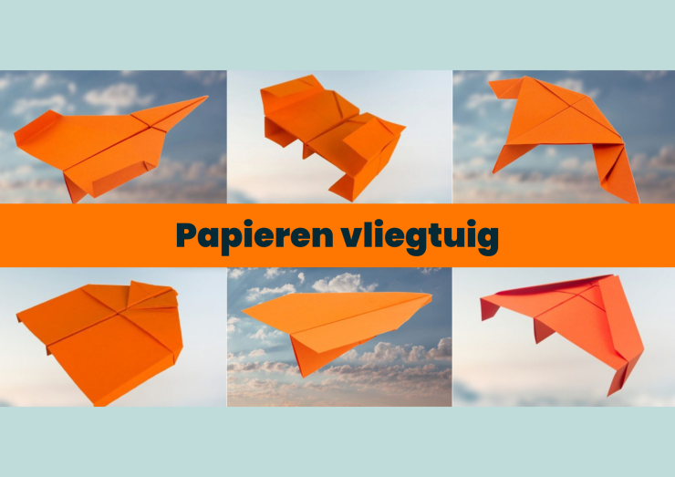 Papieren vliegtuig